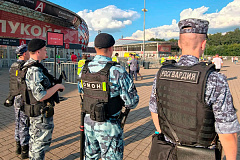Охрану общественного порядка и безопасность на футбольном матче между командами «Спартак» (Москва) - «Оренбург» (Оренбург) обеспечила Росгвардия